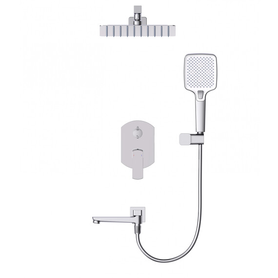 Душевая система для ванны Wonzon & Woghand Forza WW-939031-CR (со скрытой частью) - фото 