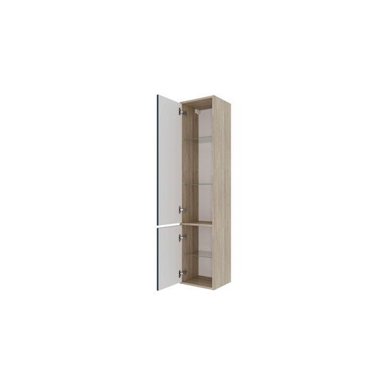 Пенал подвесной Aquatek Либра 35 см AQ60035-DO-MG, универсальный, дуб Давос/серый матовый - фото 3