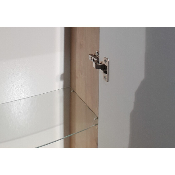 Пенал подвесной Aquatek Либра 35 см AQ60035-DO-MG, универсальный, дуб Давос/серый матовый - фото 5