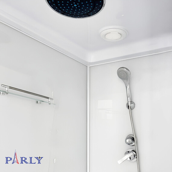 Душевая кабина Parly Bett 120х80 см BETT120, белый/матовое (безсиликоновая сборка) - фото 4