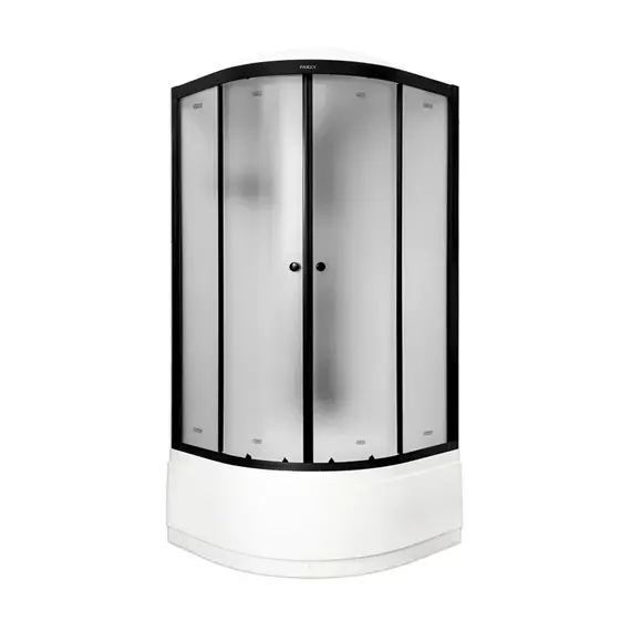 Душевая кабина Parly Bett 80х80 см B821, чёрный/матовое (безсиликоновая сборка) - фото 4