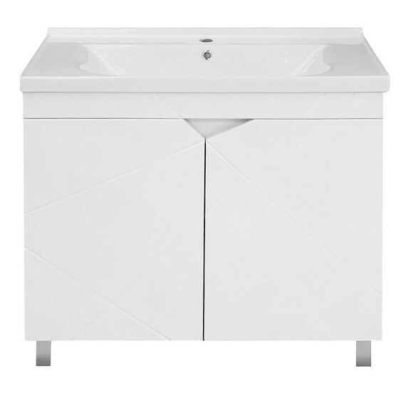 Тумба напольная с раковиной Loranto Оптимум 90 см CS00106207 (раковина Monte NEO 90) - фото 