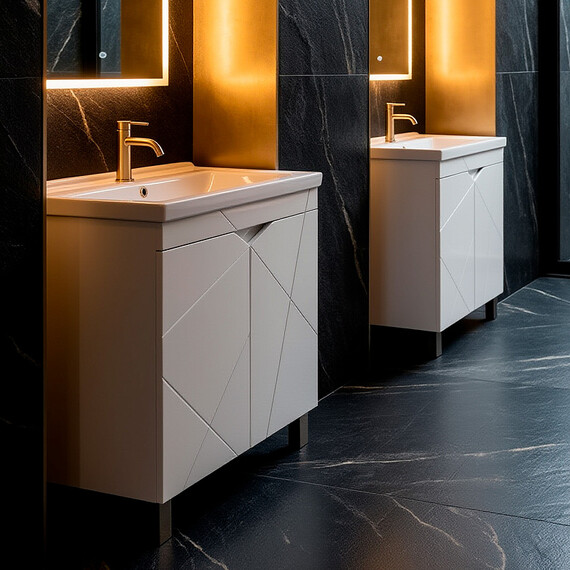 Тумба напольная с раковиной Loranto Оптимум 80 см CS00106208 (раковина Monte NEO 80) - фото 6