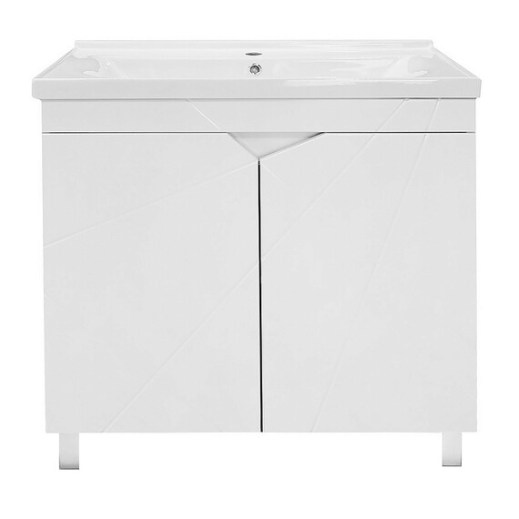 Тумба напольная с раковиной Loranto Оптимум 80 см CS00106208 (раковина Monte NEO 80) - фото 