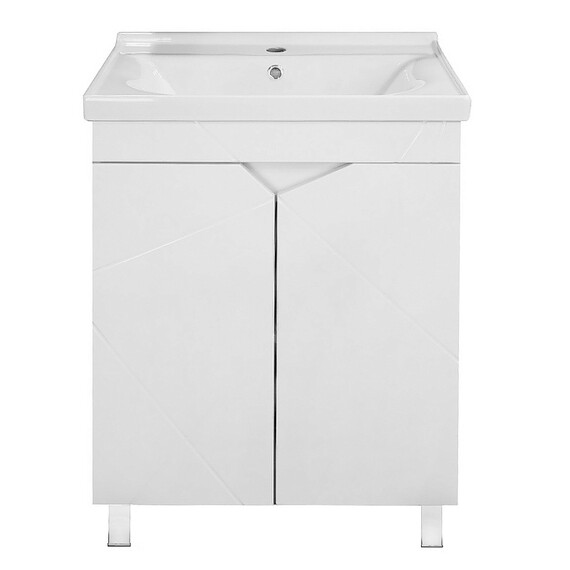 Тумба напольная с раковиной Loranto Оптимум 60 см CS00106210 (раковина Monte NEO 60) - фото 