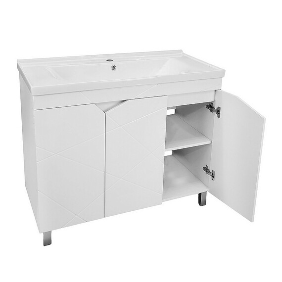 Тумба напольная с раковиной Loranto Оптимум 100 см CS00106211 (раковина Monte NEO 100) - фото 5