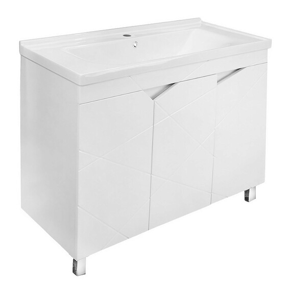 Тумба напольная с раковиной Loranto Оптимум 100 см CS00106211 (раковина Monte NEO 100) - фото 4