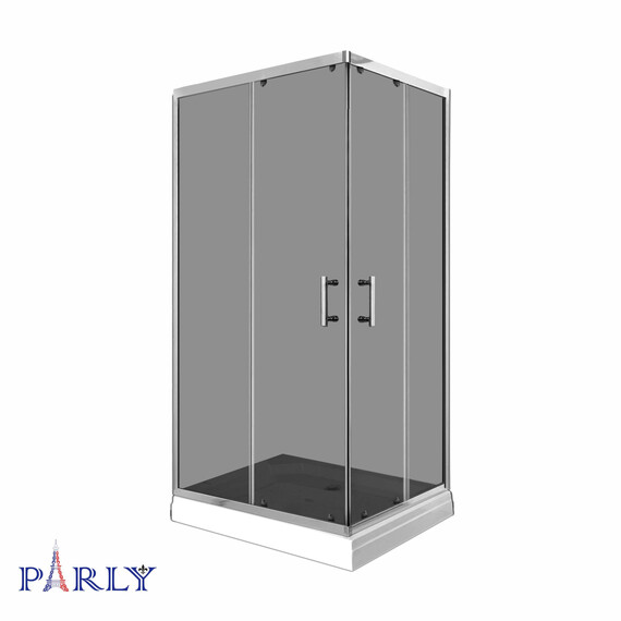 Душевое ограждение Parly QZ 100х80 см QZ81S N, хром/тонированное - фото 5