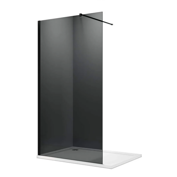 Душевая перегородка Parly 80х190 см T80G, чёрный/тонированное - фото 