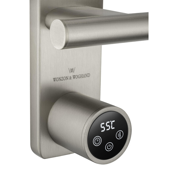 Полотенцесушитель электрический Wonzon & Woghand Nürnberg П9 520x904 мм WW-AL349-BN, брашированный никель - фото 4