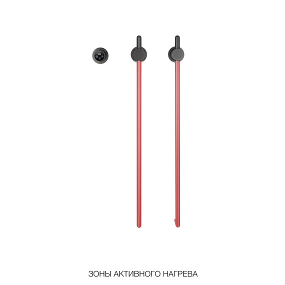 Полотенцесушитель электрический Wonzon & Woghand Leipzig П2 420x760 мм WW-AL3621-BN, брашированный никель - фото 2