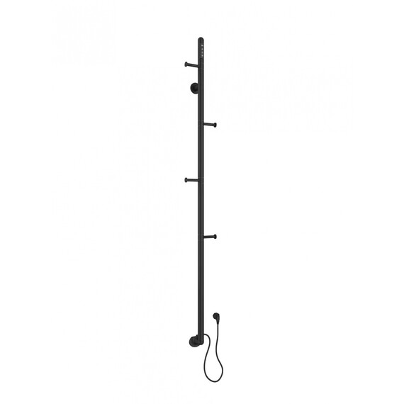 Полотенцесушитель электрический Wonzon & Woghand Kassel 1659 мм WW-AL616-MB, чёрный матовый - фото 