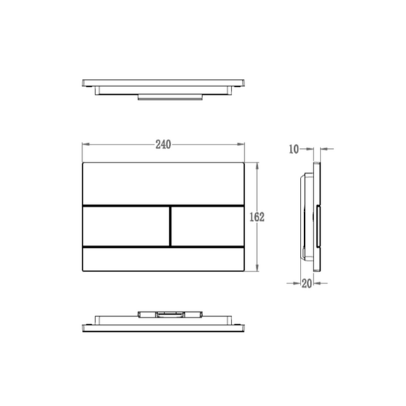 Кнопка смыва Wonzon & Woghand WW-IB235-BN, брашированный никель - фото 4