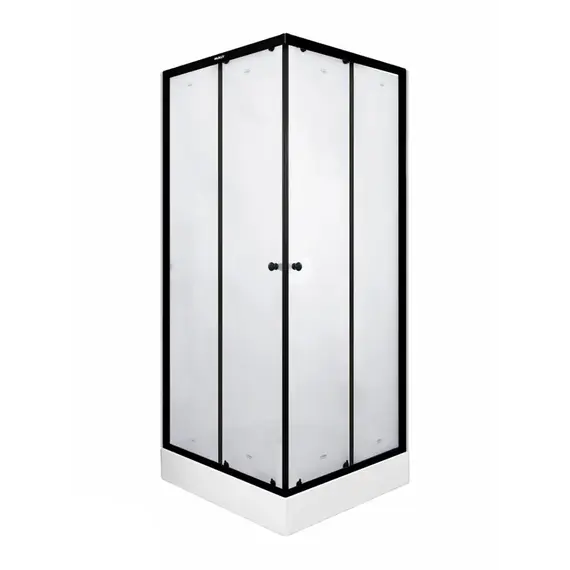 Душевое ограждение Parly ZQ 90х90 см ZFQ911B, чёрный/прозрачное - фото 6