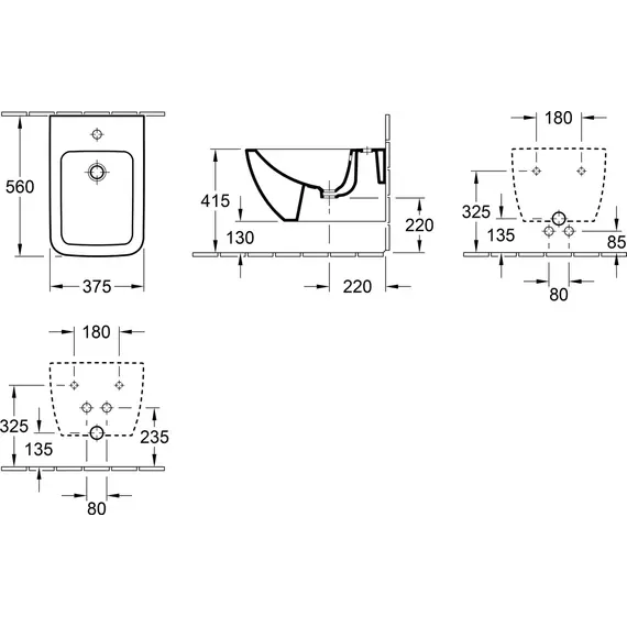 Биде подвесное Villeroy&Boch Venticello 441100R1 (CeramicPlus) - фото 10