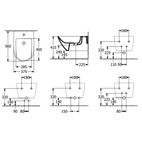 Биде подвесное Villeroy&Boch Subway 3.0 44700001 - фото 7