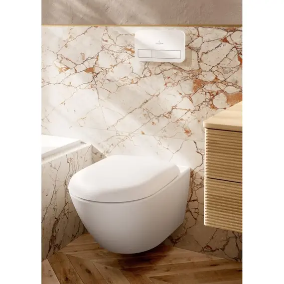 Унитаз подвесной безободковый Villeroy&Boch Antao 4674T0RW с крышкой микролифт (CeramicPlus) - фото 15