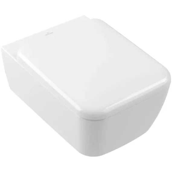 Унитаз подвесной безободковый Villeroy&Boch Skyla 4682CL01 с крышкой микролифт (система смыва TwistFlush) - фото 