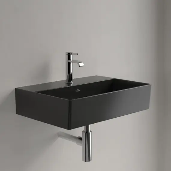 Раковина подвесная Villeroy & Boch Memento 2.0 60 см 4A226LR7 (CeramicPlus) чёрный матовый - фото 4