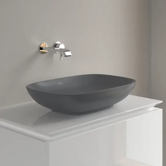 Раковина-чаша Villeroy&Boch Loop & Friends 56 см 4A4901I4 (CeramicPlus) графит - фото 7