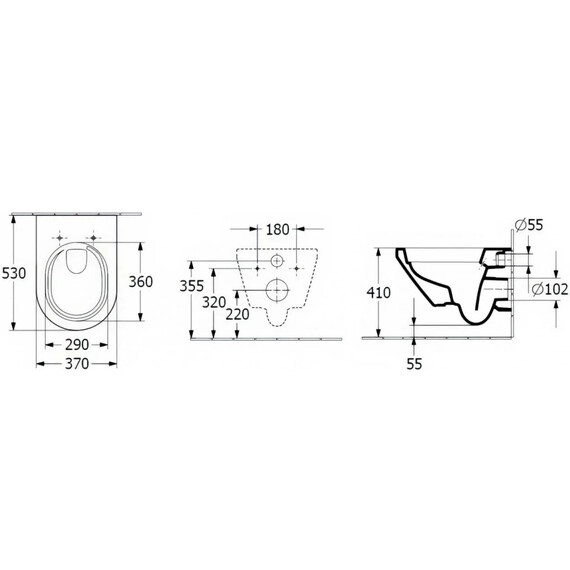 Унитаз подвесной безободковый Villeroy&Boch Architectura 8М70S101 с крышкой микролифт (система смыва TwistFlush) - фото 13