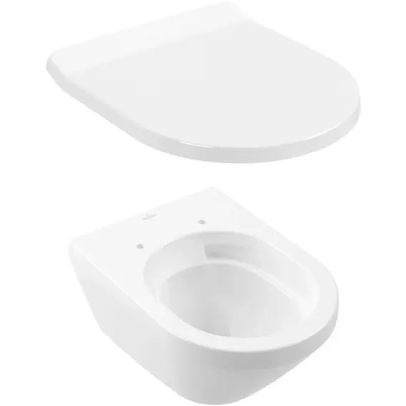 Унитаз подвесной безободковый Villeroy&Boch Architectura 8М70S101 с крышкой микролифт (система смыва TwistFlush) - фото 2