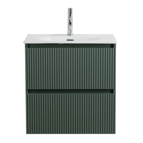 Тумба подвесная с раковиной BelBagno 70 см UNO-700-2C-SO-VO, еловый матовый - фото 