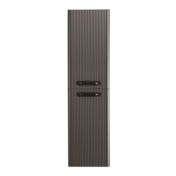 Пенал подвесной BelBagno 40 см DUE-1500-2A-SC-GM-P, оружейная сталь - фото 