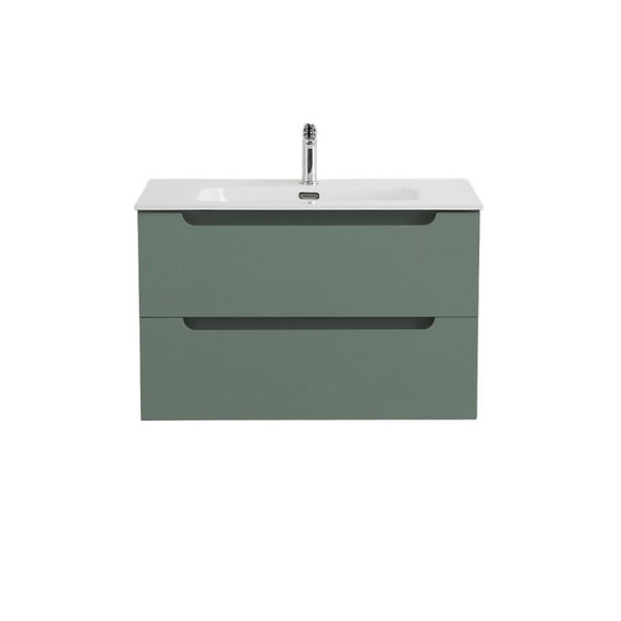 Тумба подвесная с раковиной-столешницей BelBagno 80 см ETNA-800-2C-SO-VO (раковина BB800ETL) еловый матовый - фото 