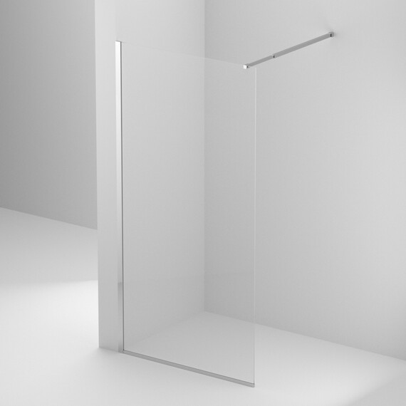 Душевая перегородка BelBagno 110 см KRAFT-L-1-110-C-Cr, хром/прозрачное - фото 3