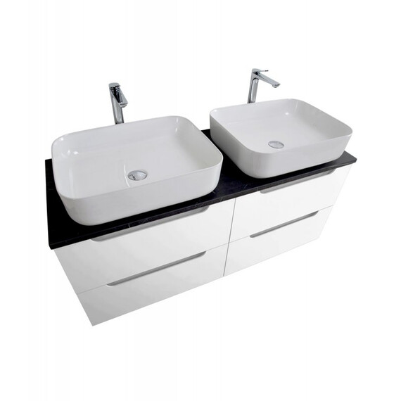 Тумба подвесная с раковиной BelBagno 120 см ETNA-1200-4C-SO-2-BO (раковина BB-8099-120-2) Bianco Opaco - фото 
