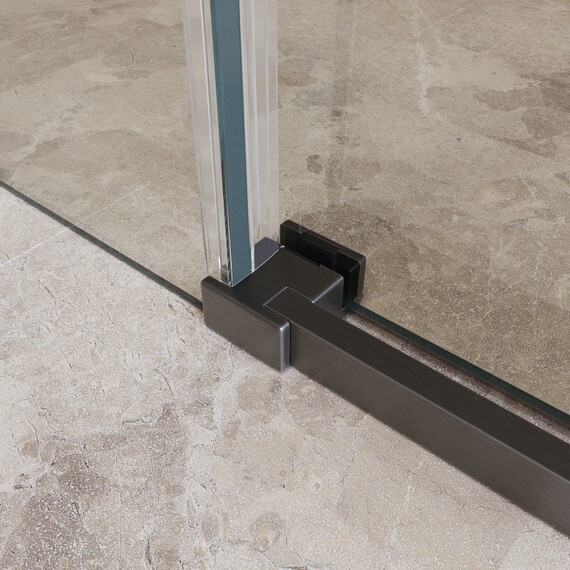 Душевая дверь BelBagno 140 см SOFT_CLOSE-1-BF-1-140-C-GM, оружейная сталь/прозрачное - фото 5