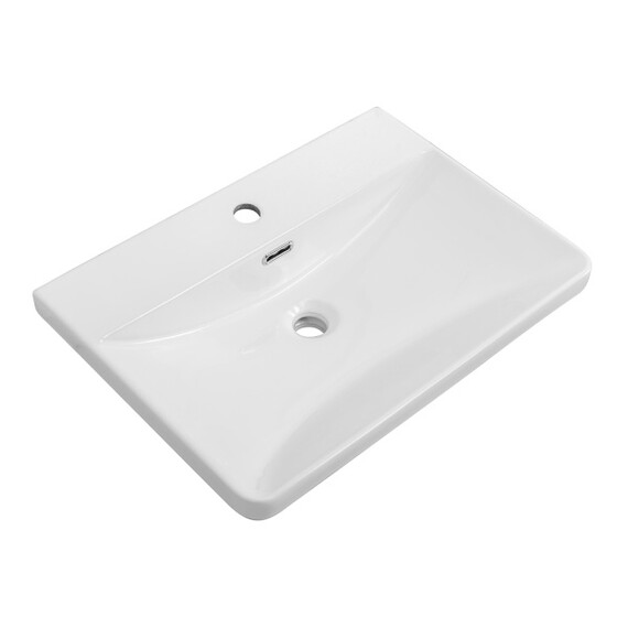 Тумба подвесная с раковиной BelBagno 60 см DUE-600-2C-SO-SAT-P, сатин - фото 2