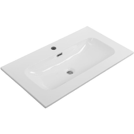 Тумба подвесная с раковиной Cezares 80 см ECO-CER-N-800-2C-SO-GAO-P (раковина CZR-8073-80) серо-голубой матовый - фото 2