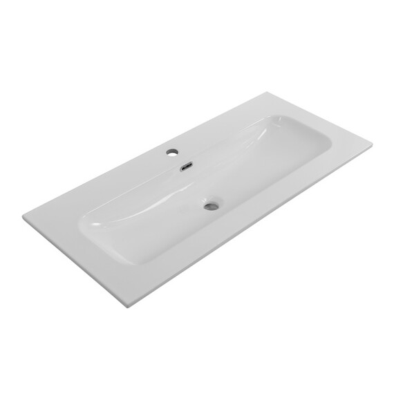 Тумба подвесная с раковиной BelBagno 100 см UNO-1000-2C-SO-VO (раковина CZR-8073-100) еловый матовый - фото 2