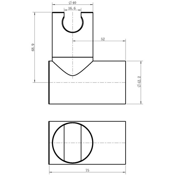 Держатель душевой лейки Cezares CZR-SOC1-GM, оружейная сталь - фото 2