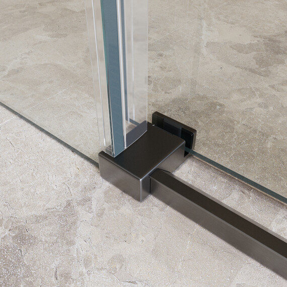 Душевое ограждение BelBagno 130x90 см SOFT_CLOSE-2-AH-1-130/90-C-GM, оружейная сталь/прозрачное - фото 8