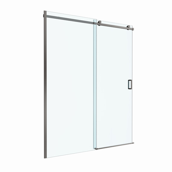 Душевая дверь BelBagno 160 см SOFT_CLOSE-2-BF-1-160-C-GM, оружейная сталь/прозрачное - фото 4