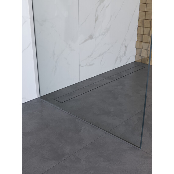 Душевая перегородка BelBagno 100 см UNO-L-1-TB-100-C-Cr, хром/прозрачное - фото 5