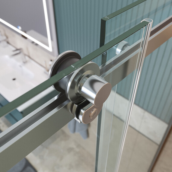 Душевая дверь BelBagno 140 см SOFT_CLOSE-2-BF-1-140-C-Cr, хром/прозрачное - фото 10