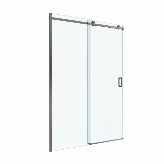 Душевая дверь BelBagno 140 см SOFT_CLOSE-2-BF-1-140-C-GM, оружейная сталь/прозрачное - фото 4