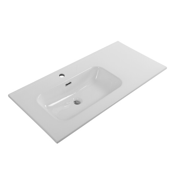 Тумба подвесная с раковиной-столешницей BelBagno 120 см ETNA-1200-2C-1A-SO-CO-L, бежевый матовый - фото 2