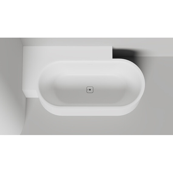 Ванна каменная Salini Perla 170x80 см L 1049201MN (S-Stone) матовая - фото 