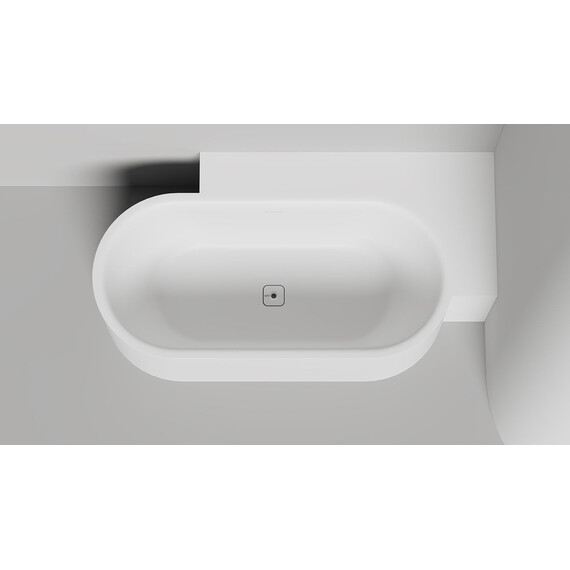 Ванна каменная Salini Perla 170x80 см R 1049201MN (S-Stone) матовая - фото 