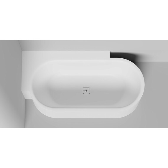 Ванна каменная Salini Perla 180x90 см L 1049202M (S-Stone) матовая - фото 