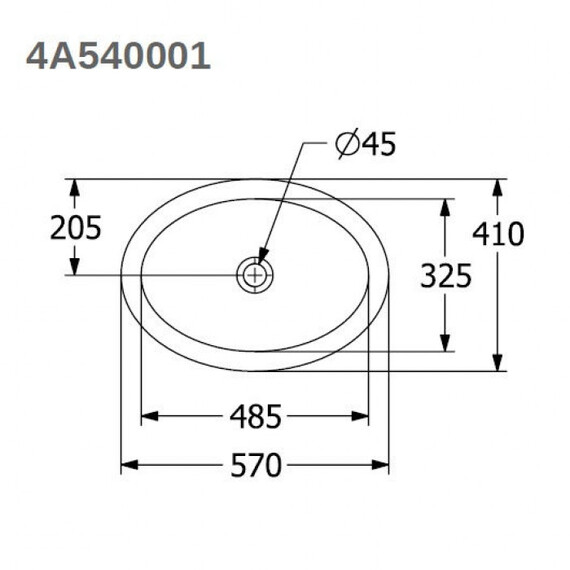 Раковина врезная под столешницу Villeroy&Boch Loop & Friends 48 см 4A540001 - фото 7