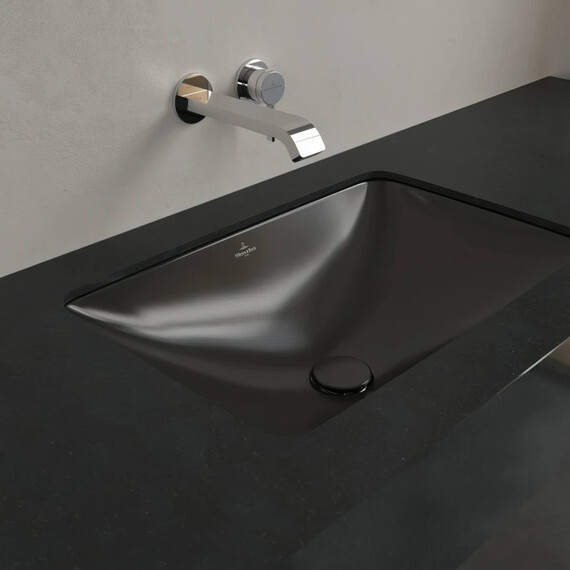 Раковина врезная под столешницу Villeroy&Boch Loop & Friends 54 см 4A5700R7 (CeramicPlus) чёрный матовый - фото 2