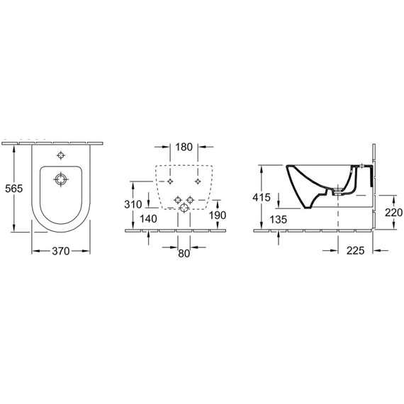 Биде подвесное Villeroy&Boch Subway 2.0 54000001 - фото 15