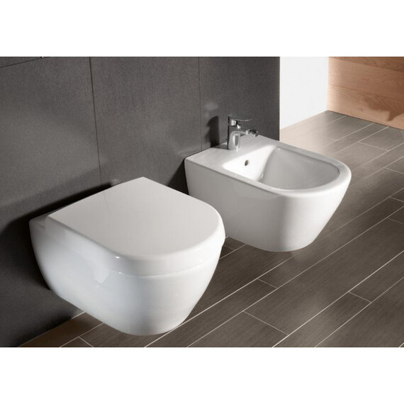 Биде подвесное Villeroy&Boch Subway 2.0 540000R1 (CeramicPlus) - фото 7