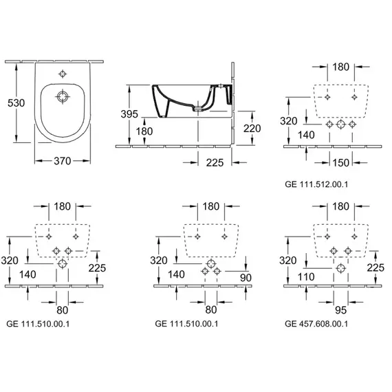 Биде подвесное Villeroy&Boch Avento 54050001 - фото 10